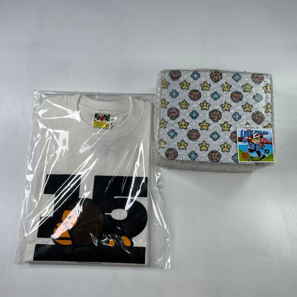BAPE Baby Milo x Mario 15th Anniversary 2008 Box Set w/ Tee - Picture 13 of 14